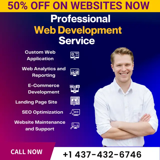 50% OFF WEBSITE DESIGN - WEB DEVELOPMENT - WEB DESIGN63882165695489124