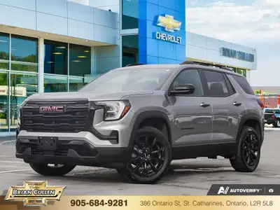 The 2026 GMC Terrain AWD Elevation in a striking gray finish offers unparalleled handling thanks to...