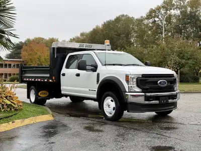 2022 Ford F-550 XLT 4x4 diesel dump truck powered by a 6.7L Power Stroke V8 engine with automatic tr...
