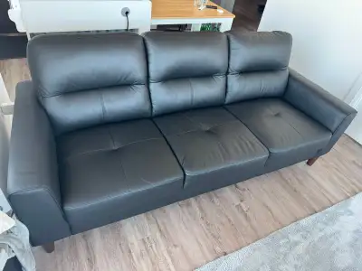 Verissimo Leather Sofa - Black, View more