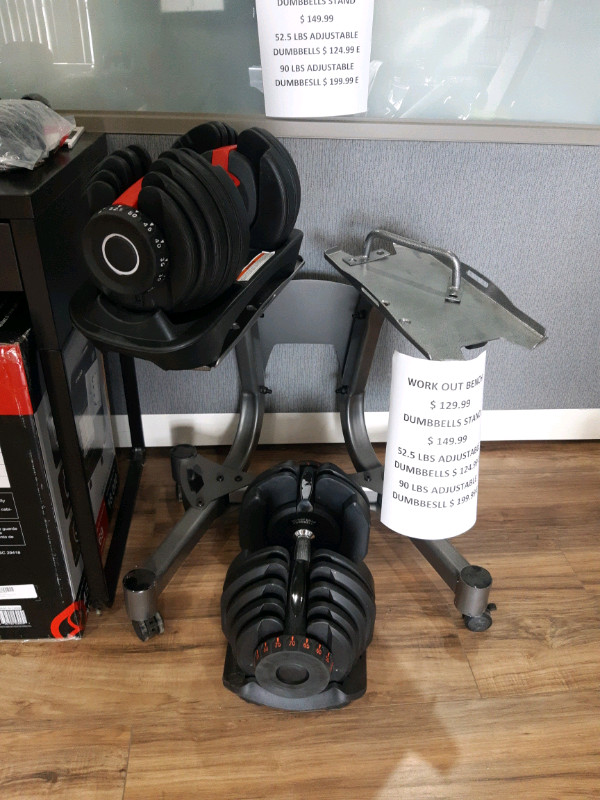 Dumbbells stand bench adjustable dumbbells all brand $ 120 each in Exercise Equipment in City of Toronto