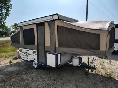 Exterior 120-volt G.F.C.I. protected exterior receptacle Bumper-welded steel construction Corrosion-...