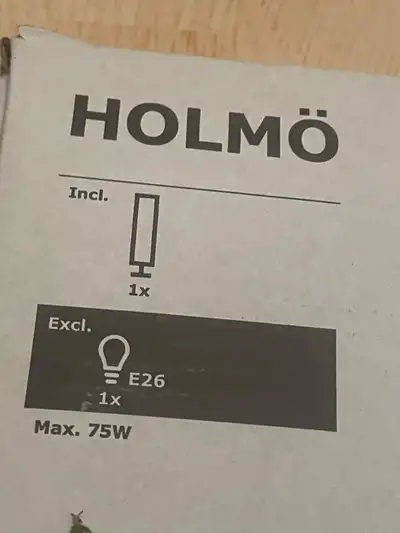 New In Box IKEA HOLMO 46” Floor Lamp White Rice Paper Shade New, View more