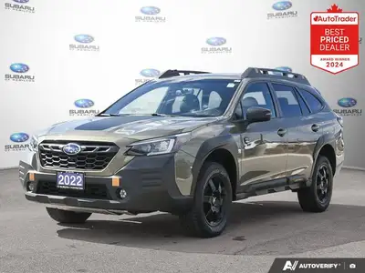 Recent Arrival! Green Metallic 2022 Subaru Outback Wilderness AWD Lineartronic CVT 2.4L DOHC 16V APP...