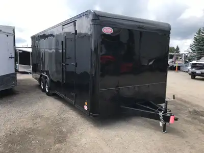 GREAT LOOKS, GREAT SPECS, GREAT PRICE! PRO STOCK AUTO HAULER 8.5? X 24? W/ BULLNOSE FRONT ANODIZED C...