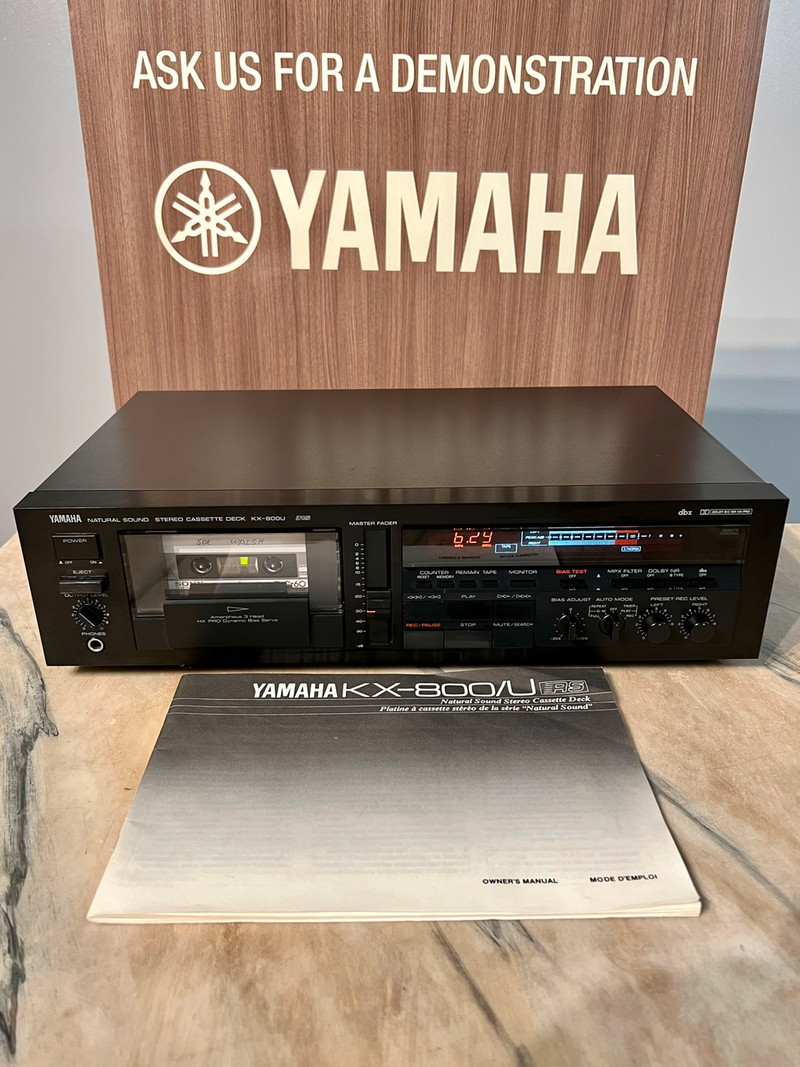Used, Refurbished 1990  YAMAHA  KX-800U 3 Head Tape Cassette deck for sale  