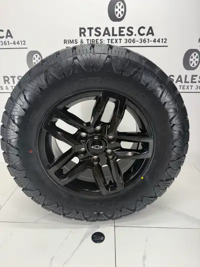 Set of four 265/70/17 Amp Pro All Terrain tires on 17 inch rims -- FIts Chevy Chevrolet Gm GMC 1500...