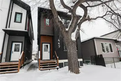 5E//Winnipeg/Welcome to 447 Marjorie Street, a meticulously crafted 2 story duplex style home in St....