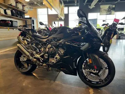 Our first Black storm metallic 2025 S1000RR at Peak Powersports London! Very nicely optioned RR with...