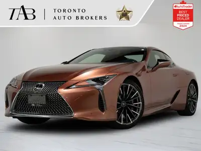 This 2024 Lexus LC 500h is a local Ontario vehicle with a clean Carfax report and the remaining manu...