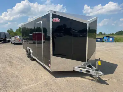 LEGACY LITE 8.5' x 20' ALL-ALUMINUM CAR HAULER WITH REAR RAMP DOOR, ALUMINUM WHEELS, SPOILER AND MOR...