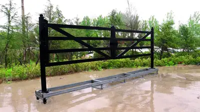 NEW 20 FT FARM METAL DRIVEWAY GATE TM18NCB, View more