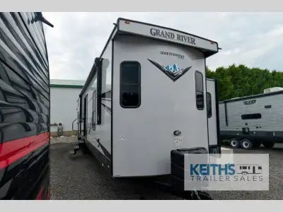 Forest River Sierra Destination Trailer 400BH highlights: Loft with 54in.in. x 74in.in. Bunk Mat Two...