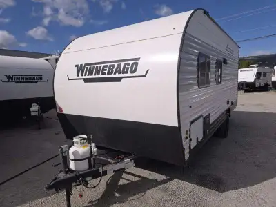 Winnebago Access travel trailer 18DBH highlights: Rear Corner Bath Bunk Beds Front Queen Bed Pass-Th...