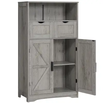 BRAND NEW - WEENFON Floor Storage Cabinet with Drawers  &  Doors, View more