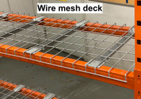 Wire mesh deck for pallet racking  Quick ship anywhere in Canada