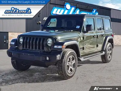 Check out this certified 2021 Jeep Wrangler Unlimited Sport S 4WD | Heated Wheel + Seats | Remote St...