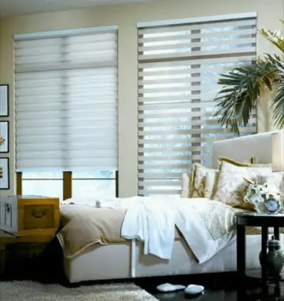 Up to 80% off ALL window coverings, INCLUDING Wood Vinyl California Shutters! Zebra Blinds Roller Sh...