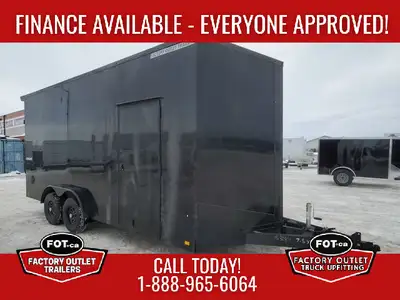 NEW 7.5x18ft Conquest Enclosed Cargo Trailer from Formula Trailers - Rear Ramp Door w/ Spring Assist...