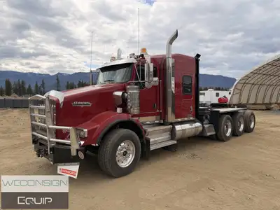 KENWORTH T800 TRI DRIVE HEAVY SPEC TRUCK TRACTOR (Unit #02981) Located In Scotch Creek, BC, 1,100,59...