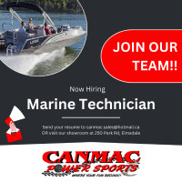 Looking for a skilled ATV + Marine Tech to join our CanMac Team!