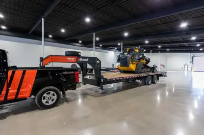 Brandt 11 Ton, 24’ Deckover Flatbed Trailer, Model: UGR 1526 / UPR 1124 Performance and Premium Trim...