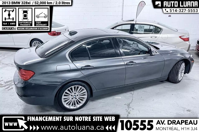 2013 BMW 3-Series 328i xDrive TOIT/NAVI/LOW MILEAGE 52,000km dans Autos et camions  à Ville de Montréal - Image 3