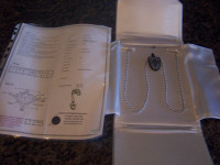 New Stamped Stainless Steel Diamond Necklace (with Appraisal)