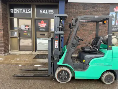 Stock #: S1086 Type: Forklift Year: 2014 Make: Mitsubishi Model #: FGC25N4 Fuel: LPG Lifting Capacit...