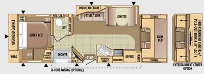 2010 Jayco Greyhawk 31FK Located at our Acheson Location10420 276 Street, Acheson, AB Floorplan: Cla...