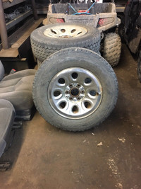 Chevy/Gmc six bolt rims w/Goodyear tires