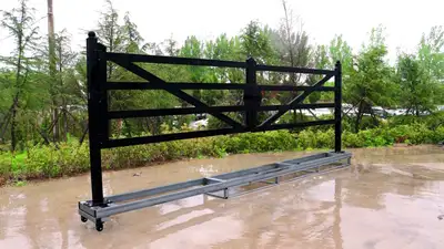 NEW 20 FT FARM METAL DRIVEWAY GATE TM18NCB, View more