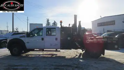 2016 FORD F-550 CREW CAB WITH FASSI F65 BOOM CRANE AMVIC Licenced.. Financing is Available (oac)AMVI...