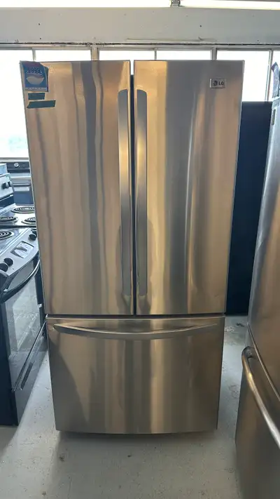 3238- Réfrigérateur LG stainless portes française fridge french, View more