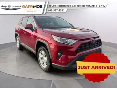 The 2021 Toyota RAV4 Hybrid XLE AWD in a striking red finish is your ultimate all-wheel drive SUV th...