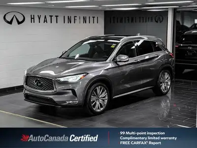 The 2021 INFINITI QX50 Essential Tech is a premium, Canada-specific configuration that offers a near...