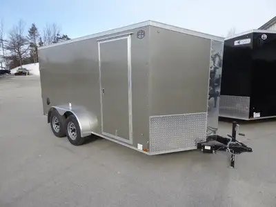 Continental Cargo V-Series Size 7×14 Stock# 7868 (Ramp Door) STANDARD FEATURES 18” Sloped V-Nose, 2...
