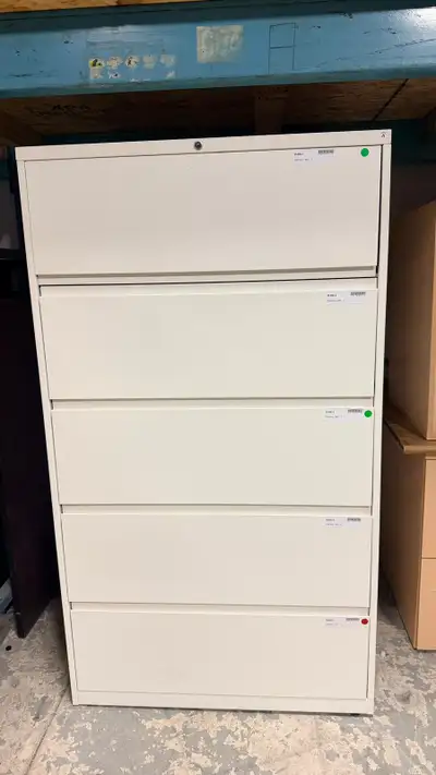 Haworth/Global 5 Drawer & Herman Miller 3 Drawer Filing Cabinet, View more