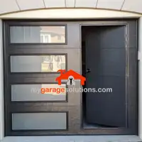 Walk through Garage Door :  Garage Door with Man Door in it