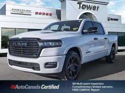 Look at this 2025 Ram 1500 Laramie. Its Automatic transmission and Twin Turbo Regular Unleaded I-6 3...
