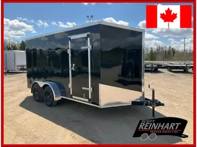 2026 XCel Trailers 7x14 Plus V-Nose Cargo Trailer 7000LB GVWR, 2 3500LB Spring Drop Axles with EZ Lu...