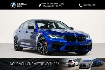 Découvrez ce superbe BMW M5 Competition d'occasion, un véhicule d'exception combinant performance ab...
