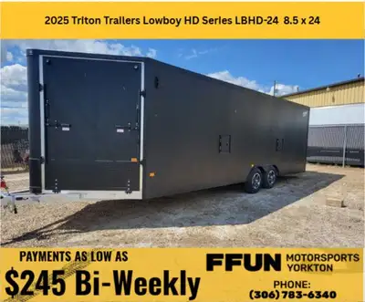 PRICE DOES NOT INCLUDE FFUN ADVANTAGE/ TAXES 2025 Triton Trailers Lowboy & Lowboy HD Series LBHD-24L...