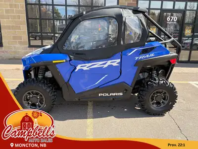 RZR 900 Trail Edition! 75 HP ProStar 900 Engine (875cc twin-cylinder)! High/Low Range CVT Transmissi...