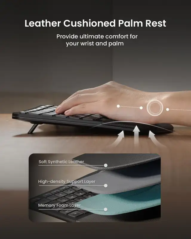 Ergonomic Wireless Keyboard Mouse EKM0163013093053441121