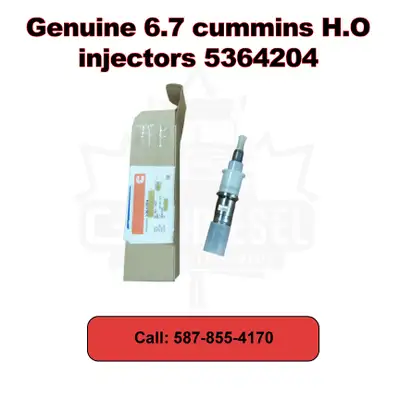 6.7 Cummins 2021 H.O injectors Part Number 5364204 6 Months Warranty $950.00 Per unit ______________...