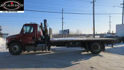 2015 FREIGHTLINER M2 106 BOOM PICKER CRANE TRUCK 4X2 AMVIC Licensed Dealership Financing is Availabl...