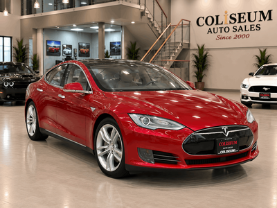 TRADED IN AT TESLA CANADA!! 290,000KM'S!! BEAUTIFUL SUNSET RED PEARL ON RARE WHITE LEATHER INTERIOR!...