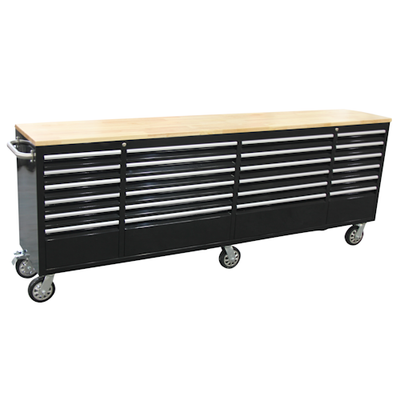 NEW 8 FT BLACK TOOL BENCH 24 DRAWER 24D96B, View more