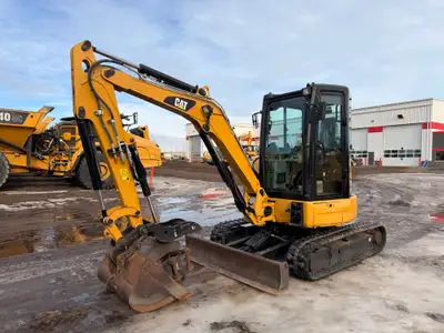 2018 Caterpillar 303.5E2 CR 2285 Hours Dig & Clean Bucket 2nd Aux. Hydraulic Pin On Coupler Thumb Ba...
